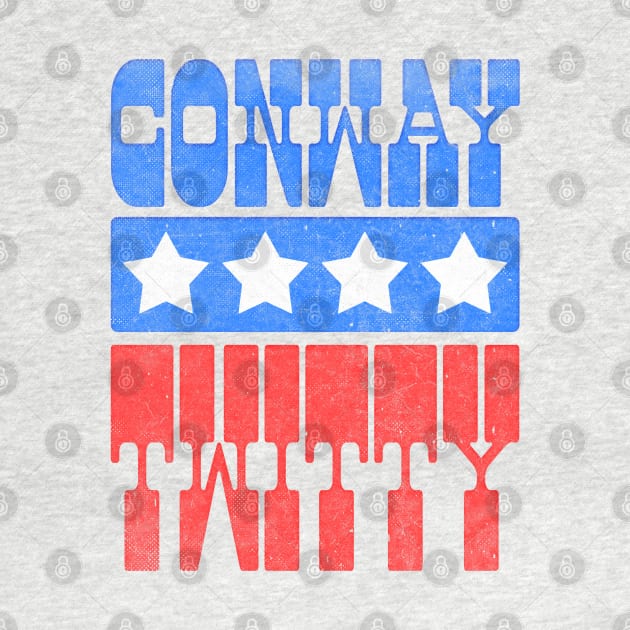 Conway Twitty / Retro Style County Music Fan Design by DankFutura